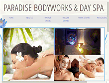 Tablet Screenshot of paradisebodyworksdayspa.com